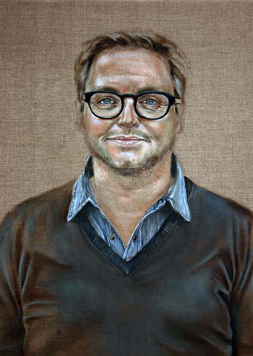 Guus Meeuwis Portret door Hanny de Beer